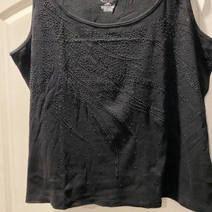 Lane Bryant Sleeveless Womens Top Black 18/20